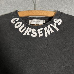 coursemys sweater Mens 2Xl Black Logo Japanese Streetwear Hip Hop Urban